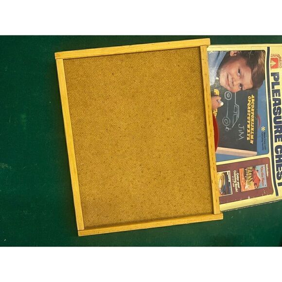 Vintage Child’s Pleasure chest Sandberg Alphabet Number Chalkboard with Storage - Picture 6 of 6